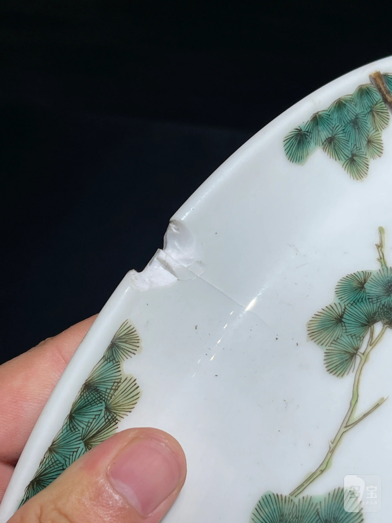 民国 粉彩双鹿纹花盆一对 - 图22